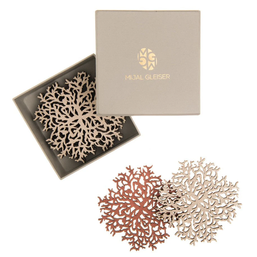 Porta Vasos set x6 - CORAL